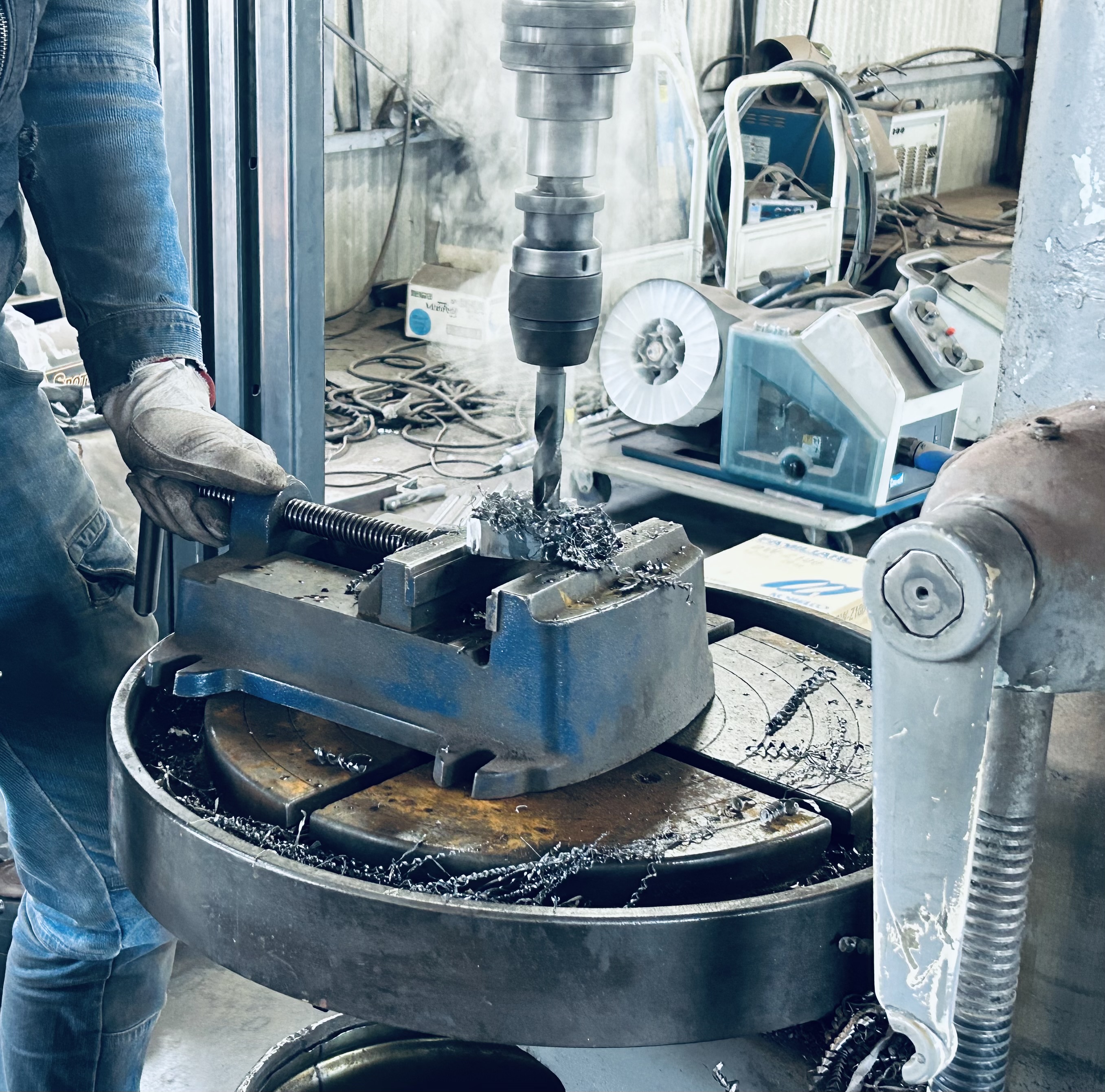 製作した安全鉄柵